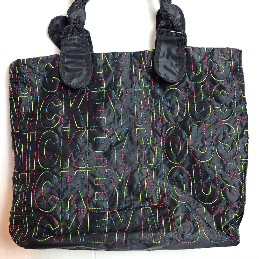 RARE! Disney Parks Mickey Mouse Spellout Tote